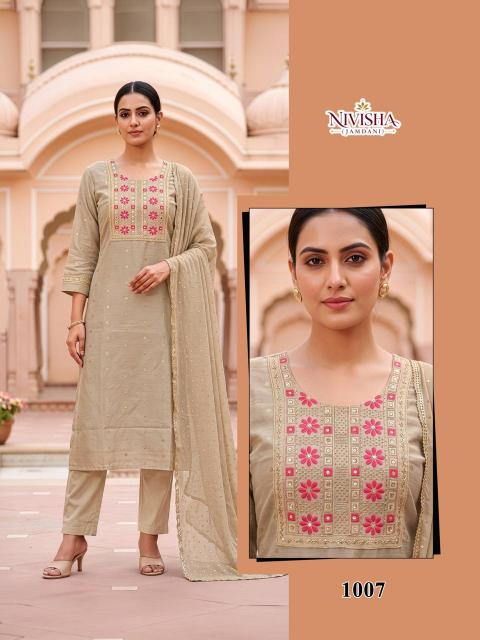 Desi kudi nivisha 3pcs kurtis wholesale